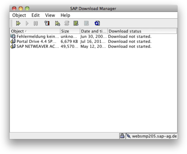 Sap download manager configuration