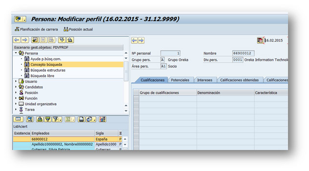 SAP HCM: Modificación de perfiles desde transacción PPPM
