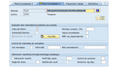 SAP PP: Crear versiones de fabricación desde maestro de materiales