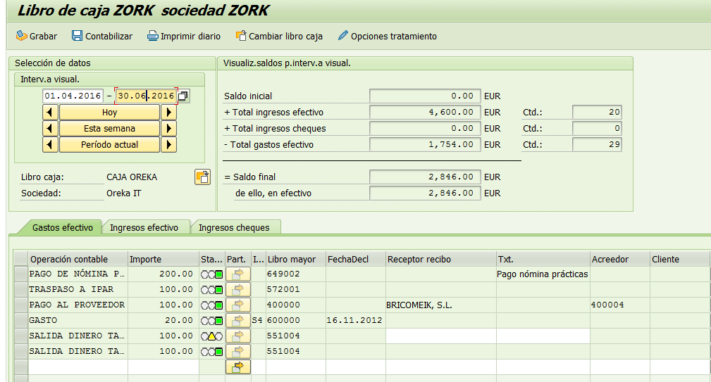 SAP FI: Libro de caja - Oreka IT Blog about SAP