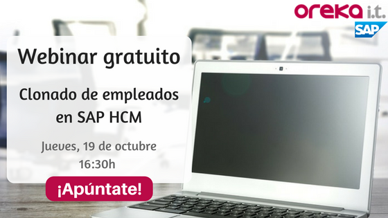 Seminario online gratuito SAP HCM – Clonación de empleados