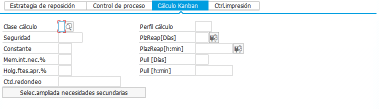 Ciclo de control en SAP- KANBAN - Cálculo automático de Kanbans