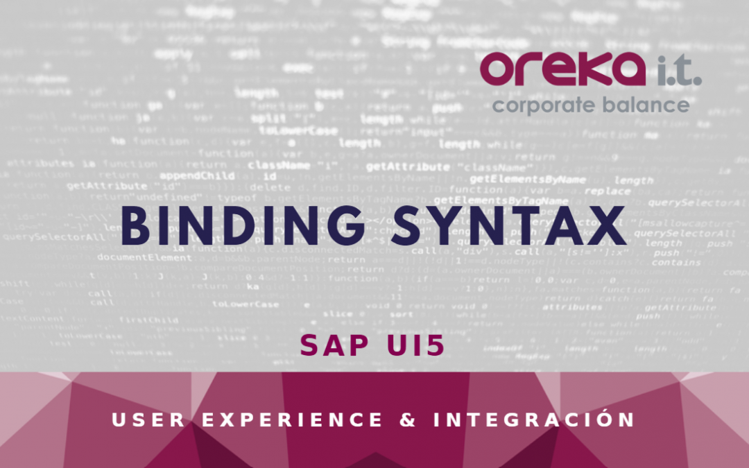 Binding Syntax – SAP UI5