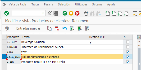 reclamacion de facturas emitidas y no pagadas SAP FI - nuevo producto