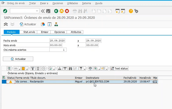 reclamacion de facturas emitidas y no pagadas SAP FI - reclamacion