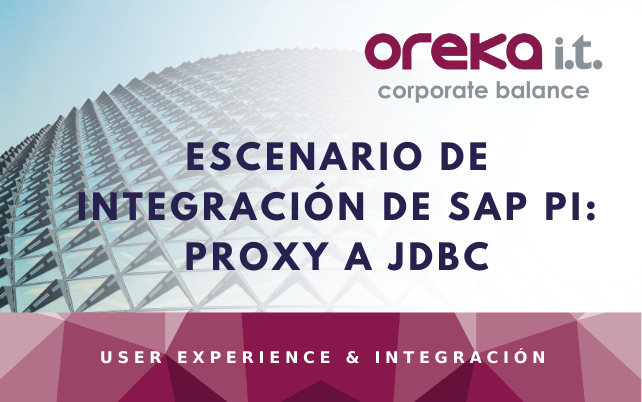 Escenario de integración de SAP PI: Proxy a JDBC