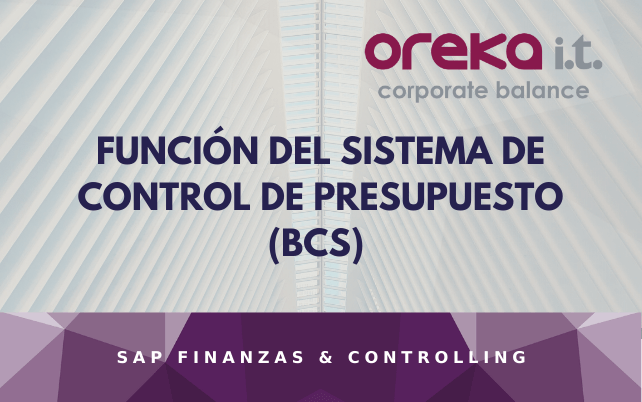 Función del sistema de control de presupuesto (BCS)