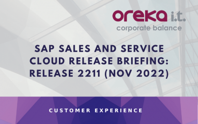 SAP Sales and Service Cloud Release Briefing: Release 2211 (Nov 2022)