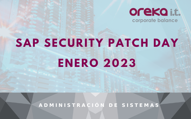 SAP Security Patch Day: Enero 2023