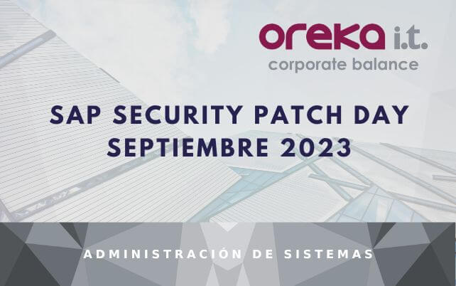 SAP Security Patch Day: Septiembre 2023