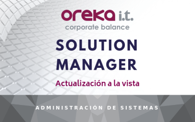 Solution Manager: Actualizacion a la vista