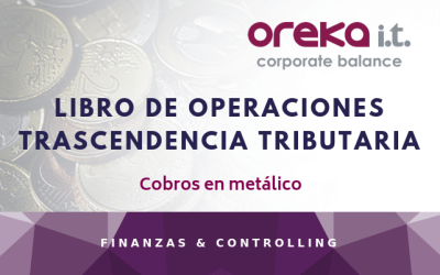 Libro de operaciones ·Trascendencia tributaria – Cobros en metálico