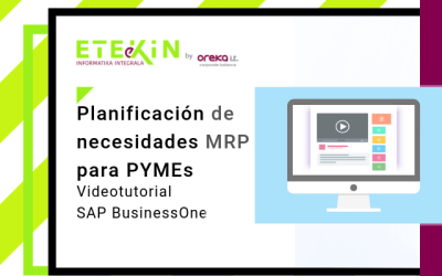 Videotutorial:MRP, planificación de necesidades para PYMEs