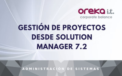 Gestión de proyectos desde Solution Manager 7.2