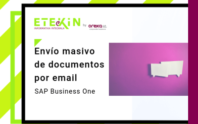 SAP Business One HANA:envios masivos de documentos por email