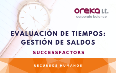 Evaluación de tiempos en SAP SuccessFactorsgestión de saldo