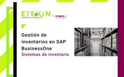 Gestión de inventarios en SAP Business One (I):sistemas de inventario