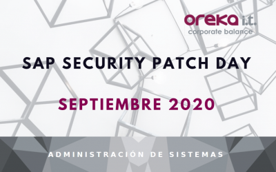 SAP Security Patch Day Septiembre 2020