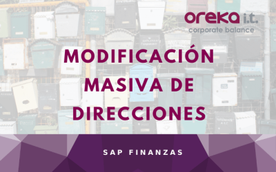 Modificación masiva de direcciones