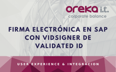 Firma electrónica en SAP mediante VIDSigner de ValidatedID