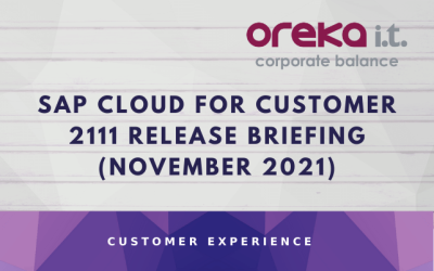 SAP Cloud for Customer 2111 Release BriefingNovember 2021