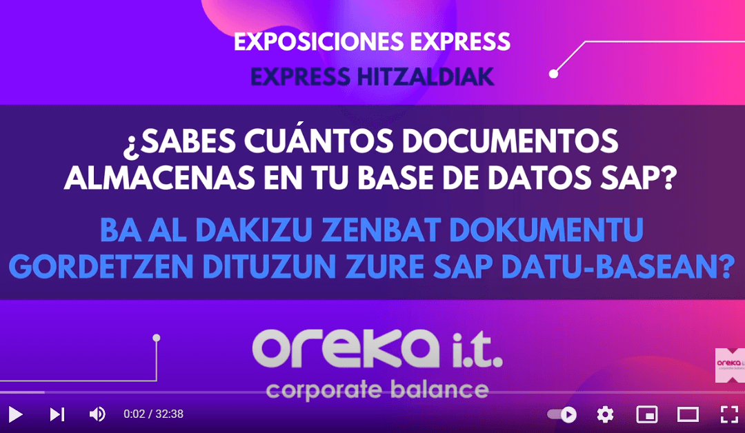 ¿Sabes cuántos documentos almacenas en tu base de datos SAP?