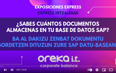 ¿Sabes cuántos documentos almacenas en tu base de datos SAP?