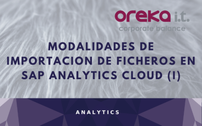 Modalidades de importación de ficheros en SAP Analytics Cloud (I)