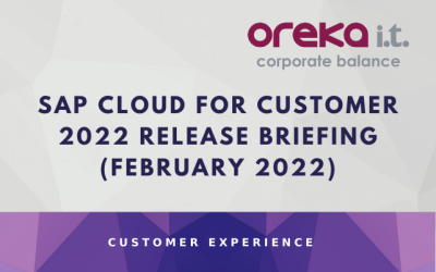 SAP Cloud for Customer 2022 Release Briefing  February 2022