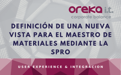 Definición de una nueva vista para el maestro de materiales mediante la SPRO