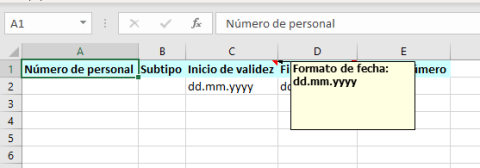 Creación de plantilla Excel, generar Batch Inputs | Oreka IT
