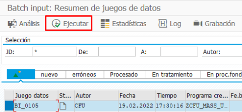 Creación de plantilla Excel, generar Batch Inputs | Oreka IT