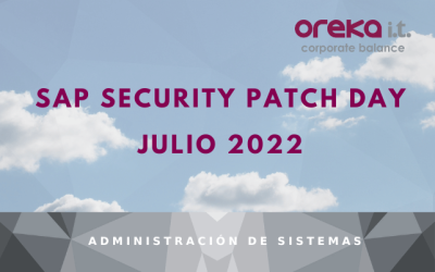 SAP Security Patch Day Julio 2022