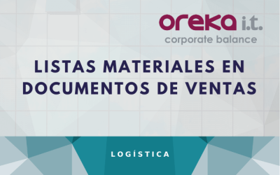 Listas materiales en documentos de ventas