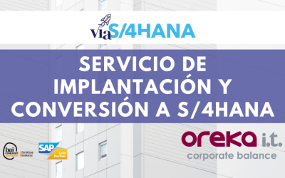 Servicio de implantación y conversión a S/4HANA