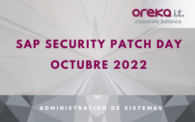 SAP Security Patch Day Octubre 2022