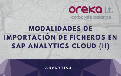 Modalidades de importación de ficheros en SAP Analytics Cloud (II)