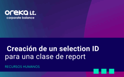 Creación de un selection IDpara una clase de report